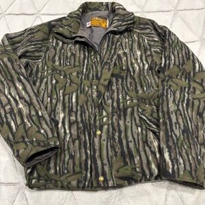 Vintage Cabela’s Camo Whitetail Clothing Wool Jacket USA Made Sz Large Real Tree